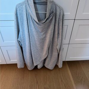 Gray Cowl Neck Sweater
